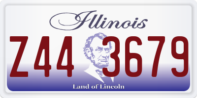 IL license plate Z443679
