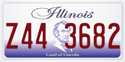 IL license plate Z443682