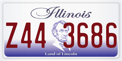 IL license plate Z443686