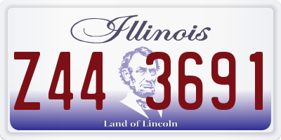 IL license plate Z443691