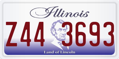 IL license plate Z443693