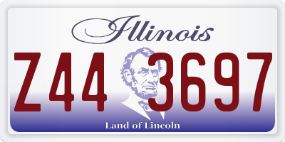 IL license plate Z443697