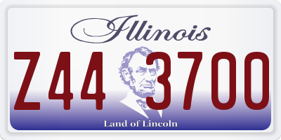 IL license plate Z443700