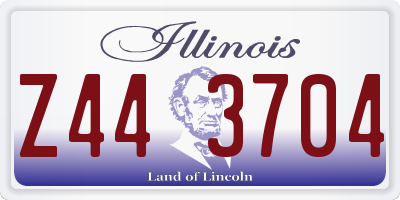 IL license plate Z443704
