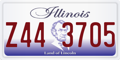 IL license plate Z443705