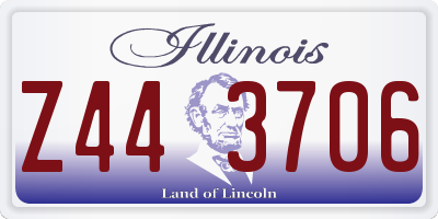 IL license plate Z443706