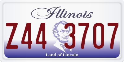 IL license plate Z443707
