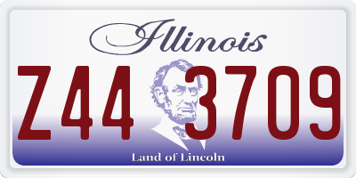IL license plate Z443709