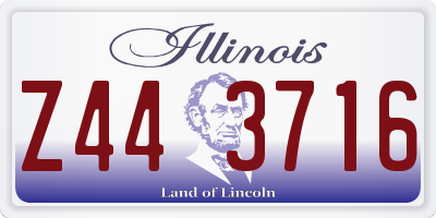IL license plate Z443716