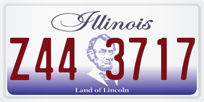 IL license plate Z443717