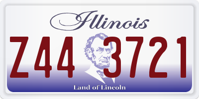 IL license plate Z443721