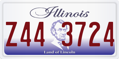 IL license plate Z443724
