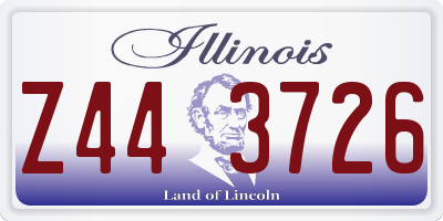 IL license plate Z443726
