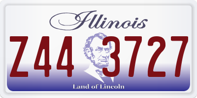 IL license plate Z443727