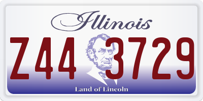 IL license plate Z443729
