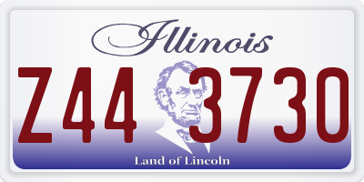 IL license plate Z443730