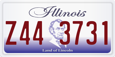 IL license plate Z443731