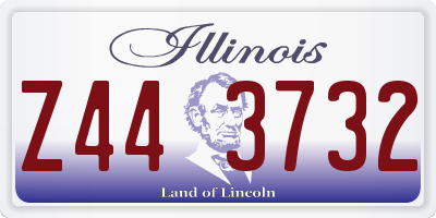 IL license plate Z443732