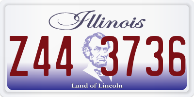 IL license plate Z443736