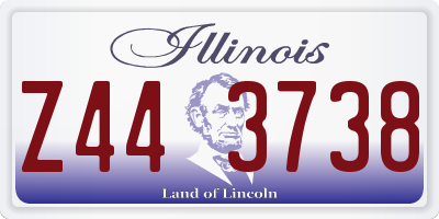 IL license plate Z443738