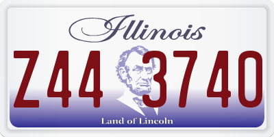 IL license plate Z443740