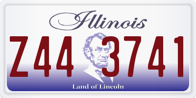 IL license plate Z443741