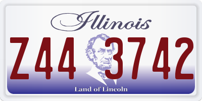 IL license plate Z443742
