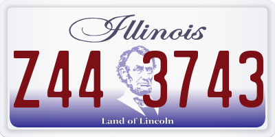 IL license plate Z443743