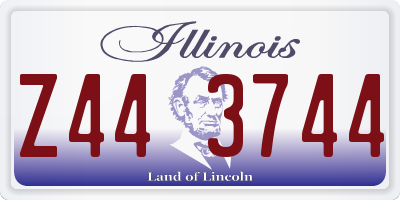IL license plate Z443744