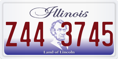 IL license plate Z443745