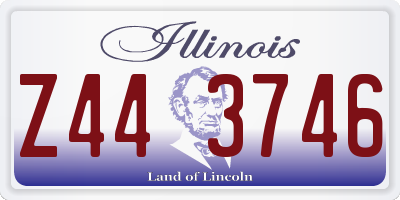 IL license plate Z443746