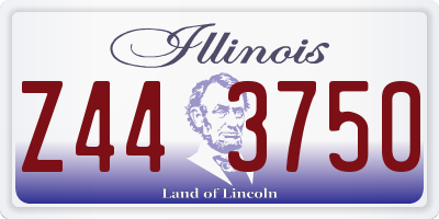 IL license plate Z443750