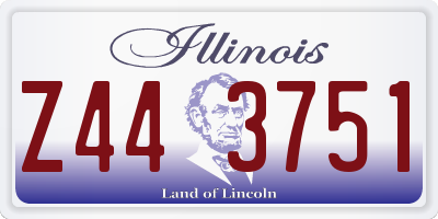 IL license plate Z443751