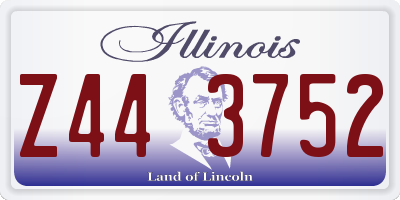 IL license plate Z443752