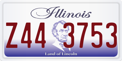 IL license plate Z443753