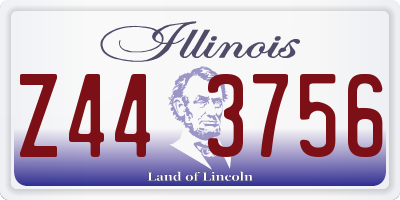 IL license plate Z443756