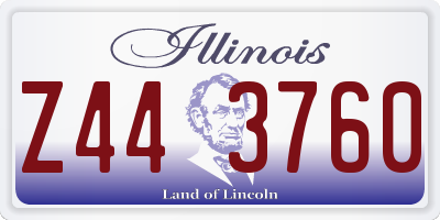 IL license plate Z443760
