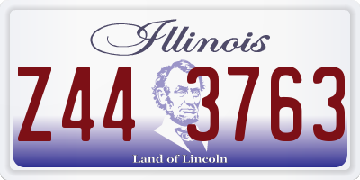 IL license plate Z443763