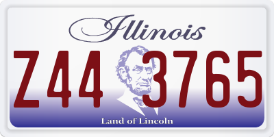 IL license plate Z443765