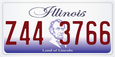 IL license plate Z443766