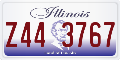 IL license plate Z443767