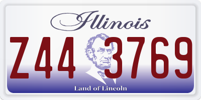 IL license plate Z443769