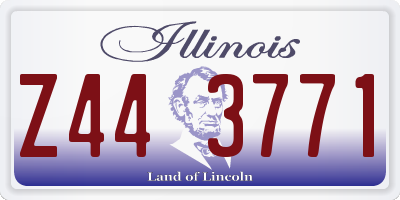 IL license plate Z443771