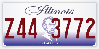 IL license plate Z443772
