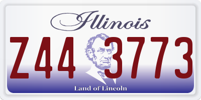 IL license plate Z443773