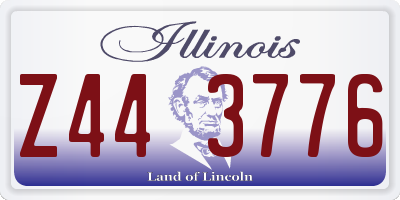 IL license plate Z443776
