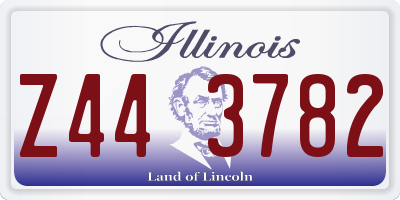 IL license plate Z443782