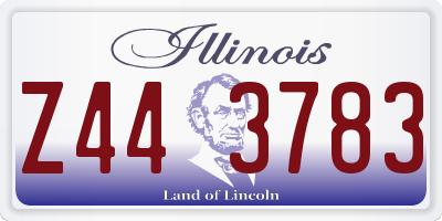 IL license plate Z443783