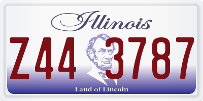 IL license plate Z443787