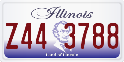 IL license plate Z443788